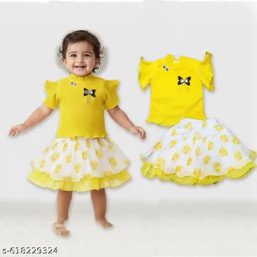 Chic Pleated Two-Piece Set for Toddler Girls | Special Occasion Outfit (Ages 18 Mo - 3Yr)